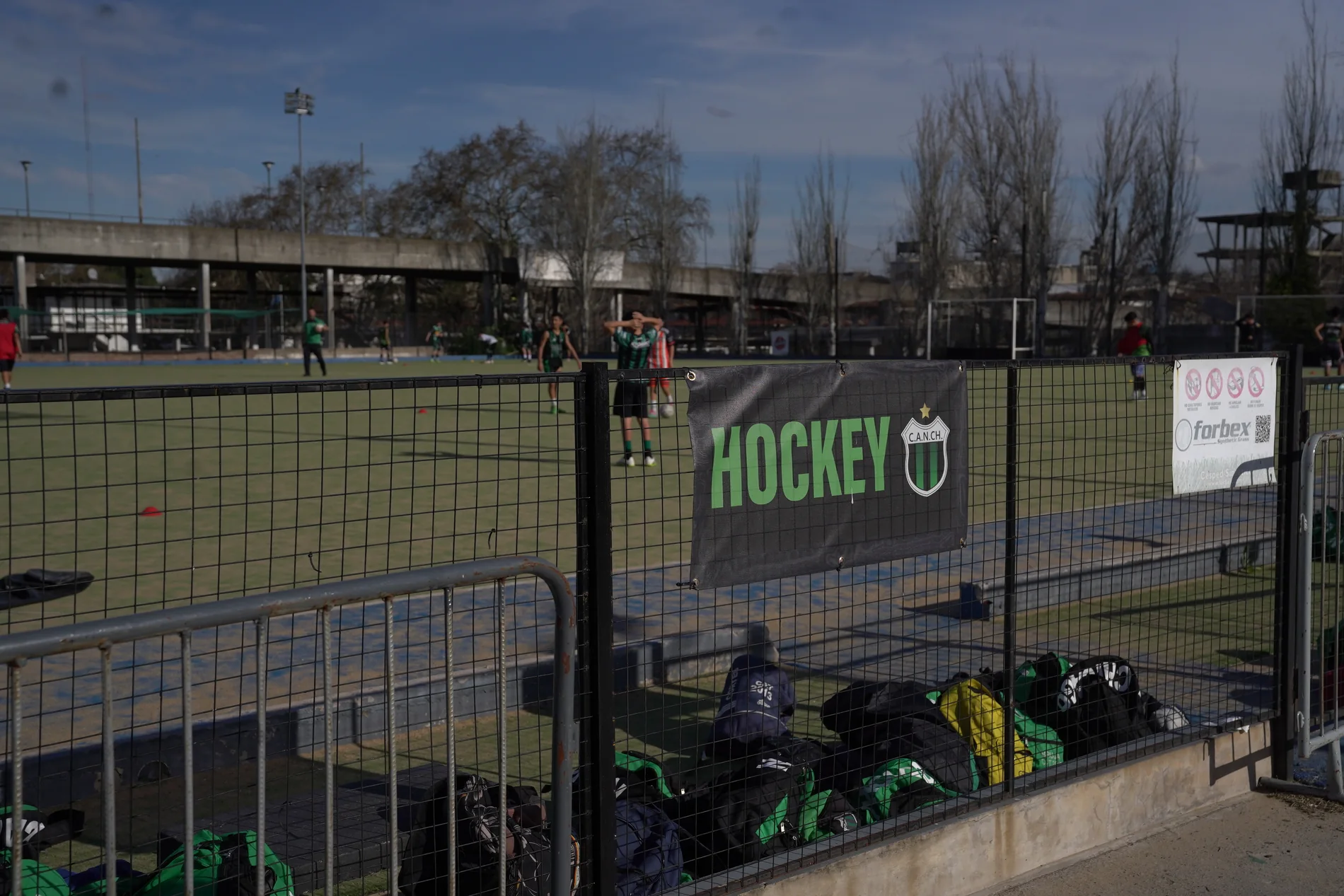 Foto de la obra: Mejoras en el sector de la cancha de hockey